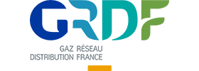 Logo GRDF, partenaire du Chauffage du cotynois - Chauffage du Contynois
